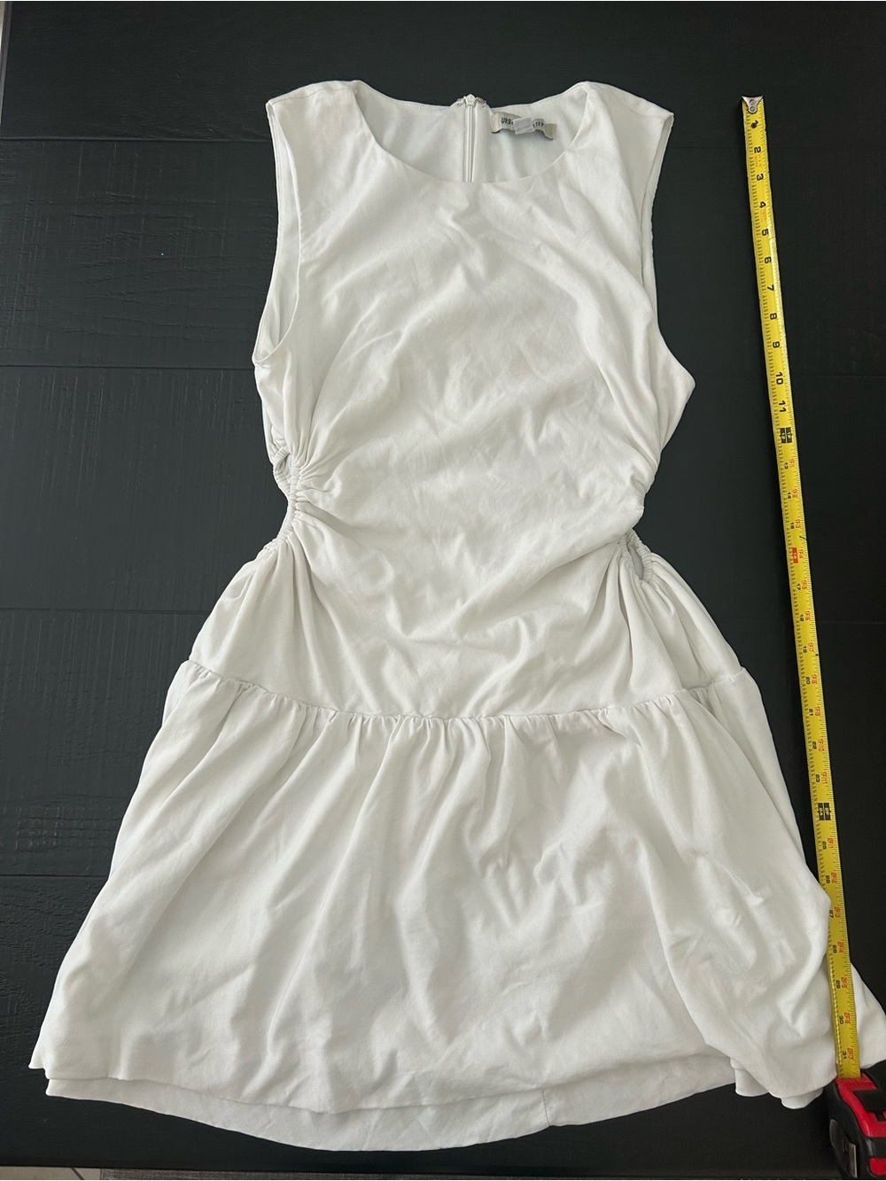Urban Outfitters White Costal Chic Sleeveless Mini Dress with Side Cutouts - Picture 2 of 6